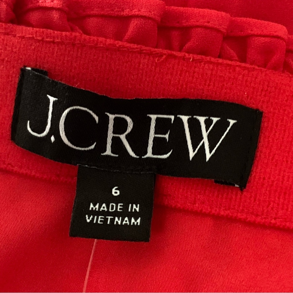J. Crew Red Pleated Maxi Skirt - Picture 10 of 12